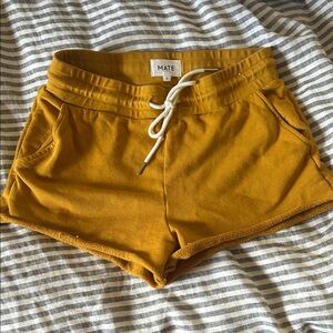 MATE the Label Mustard Athletic Shorts